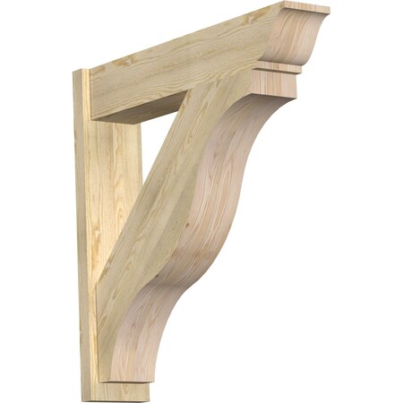Ekena Millwork Funston Rough Sawn Traditional Outlooker, Douglas Fir, 8"W x 38"D x 38"H OUT08X38X38FST01RDF
